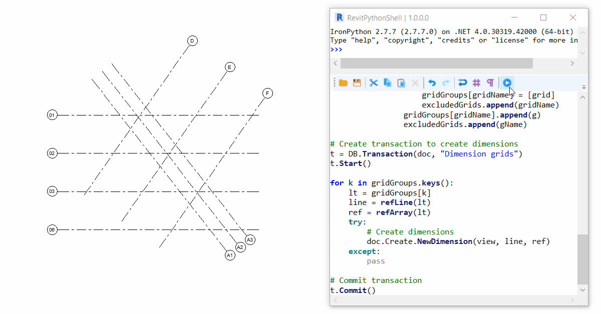 Auto dimension grids gif