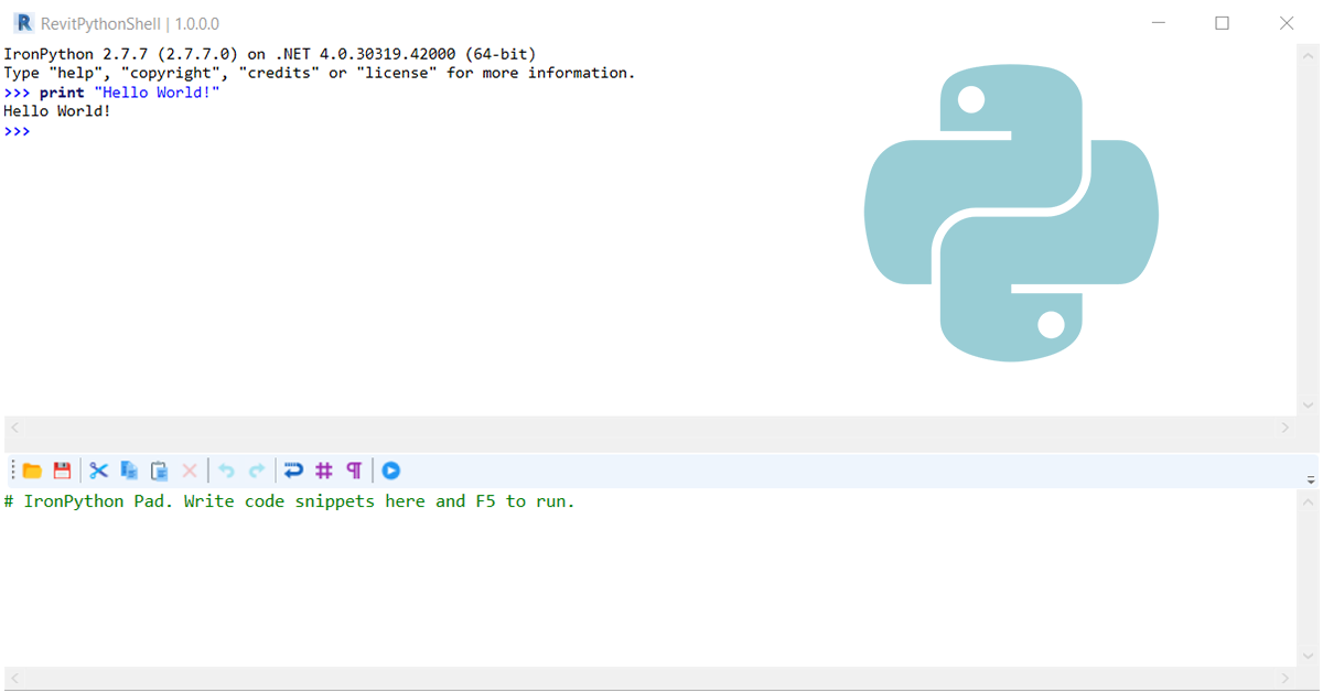 Revit Python Shell Image