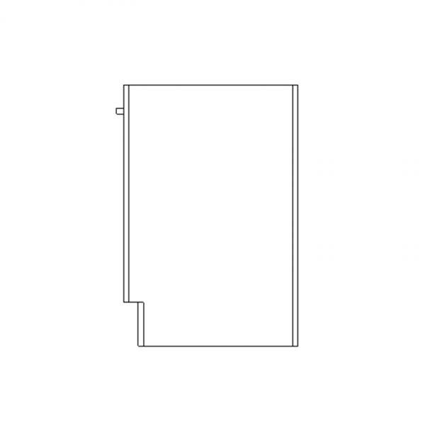 Under bench Cupboard Revit Right Elevation Hidden Lines