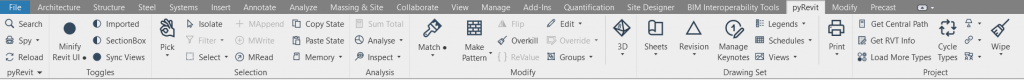 pyRevit Toolbar