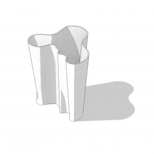 BIMicon_Aalto Vase 3D Hidden Line