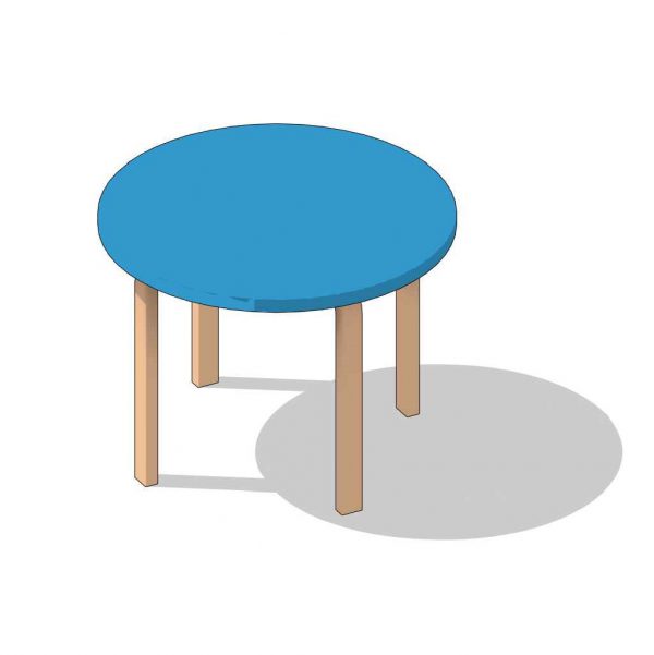 BIMicon_Aalto Table Round 3D Consistent Colors