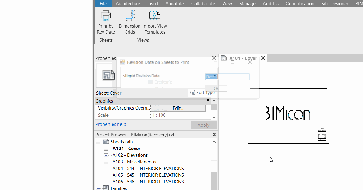 Easy batch print in revit bimicon