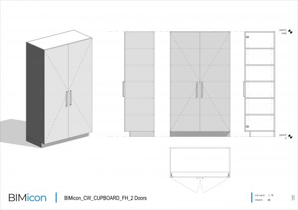 BIMicon_CW_CUPBOARD_FH_2 Doors