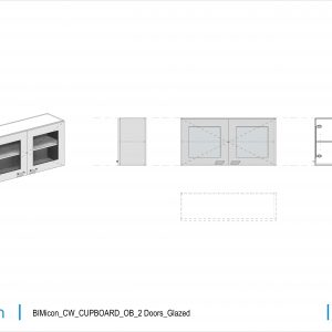 BIMicon_CW_CUPBOARD_OB_2 Doors_Glazed