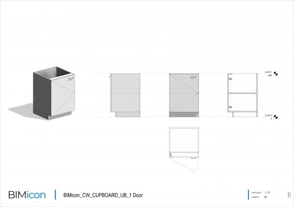 BIMicon_CW_CUPBOARD_UB_1 Door