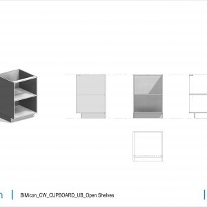 BIMicon_CW_CUPBOARD_UB_Open Shelves